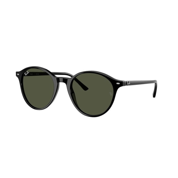 Ray Ban Sunglasses for Women and Men - Bernard RB2230F Low-Bridge Ray Ban Phantos - Designer Sunglasses with Crystal Lenses - Black/Green - Size 51