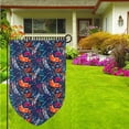 thumbnail image 3 of Wukai Tropical Flower Print Garden Flag 12.5x18 Inch Double Sided Sun-resistant Rain-resistant, Wrinkle-resistant Colorfast(Only Flag), 3 of 7
