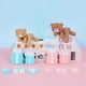 thumbnail image 3 of Adornos de oso para pastel, estatua de oso rosa y azul, muñeco para niño y niña, decoración de pastel de primer cumpleaños, decoración de fiesta temática de oso para Baby Shower（20pcs mix size-B, 3 of 5