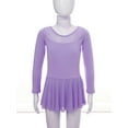 thumbnail image 3 of CHICTRY Girls Short Sleeves Tutu Ballet Dance Dress Gymnastic Training Leotard Purple-A 120, 3 of 7