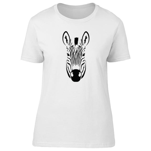 Drawing Of Zebra Head Tee Men's -Image by Shutterstock