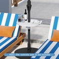 thumbnail image 2 of Costway 20” Outdoor Adjustable Umbrella Table for 1.5” & 1.9” Patio Umbrella Pole White, 2 of 10