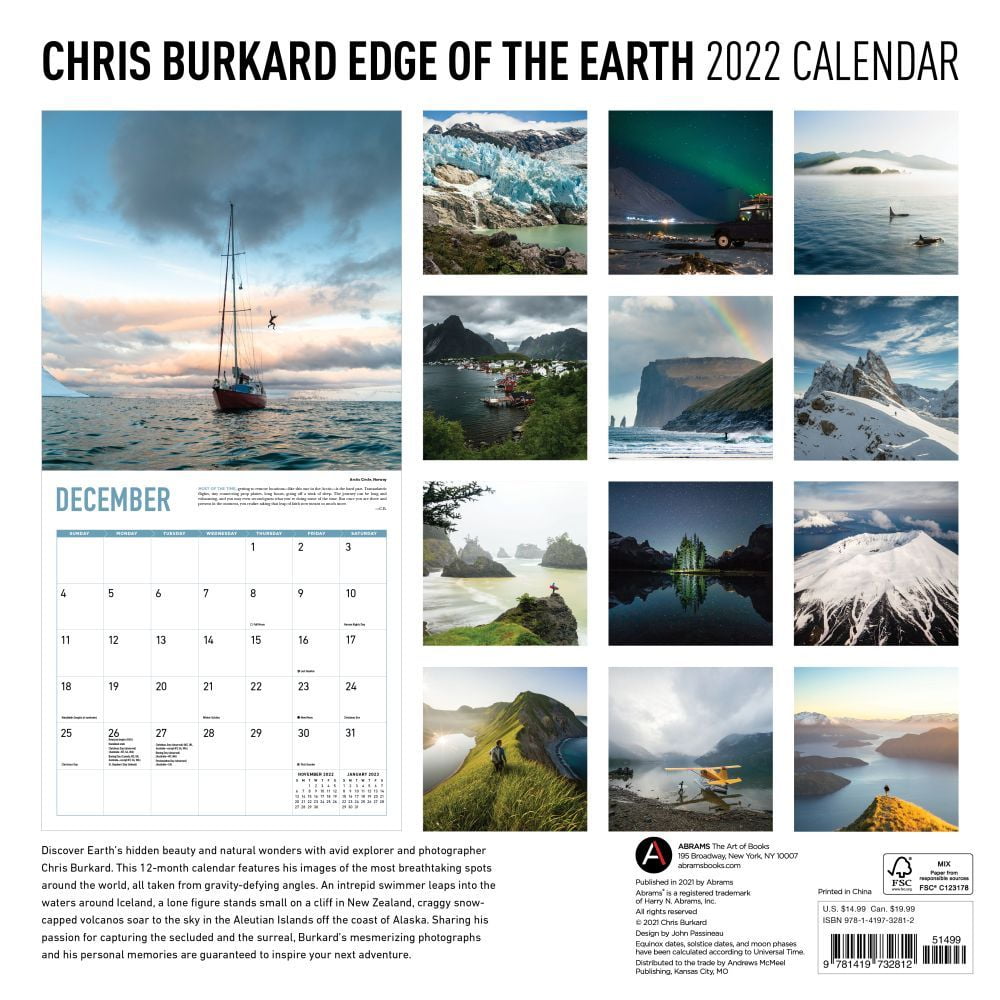 Amazon.com: Chris Burkard Edge of the Earth 2022 Wall