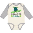 thumbnail image 3 of Inktastic Fort Lauderdale, Florida Happy Sea Turtle Boys or Girls Long Sleeve Baby Bodysuit, 3 of 5