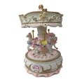 thumbnail image 5 of Caja de música de carrusel giratoria hecha a mano, juguetes decorativos coleccionables Rosado, 5 of 5