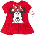 thumbnail image 4 of Conjunto de Remera Peplum para Niñas Pequeñas Disney Minnie Mouse 2T, 4 of 9