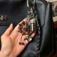 thumbnail image 6 of Coffee Bean Shaped Keyring Braided Cord Detailing Practical Everyday Carry, 6 of 9