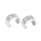 thumbnail image 5 of Hebilla de carcasa de cable Cola 10 piezas negra plata Cola Bike C Clips Hebillas de cable, 5 of 5