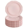 thumbnail image 1 of PLASTIC PLATES DISPOSABLE | 20 Baby Shower Plates | French CountrySide Collection | 10.25” | Pink, 1 of 2