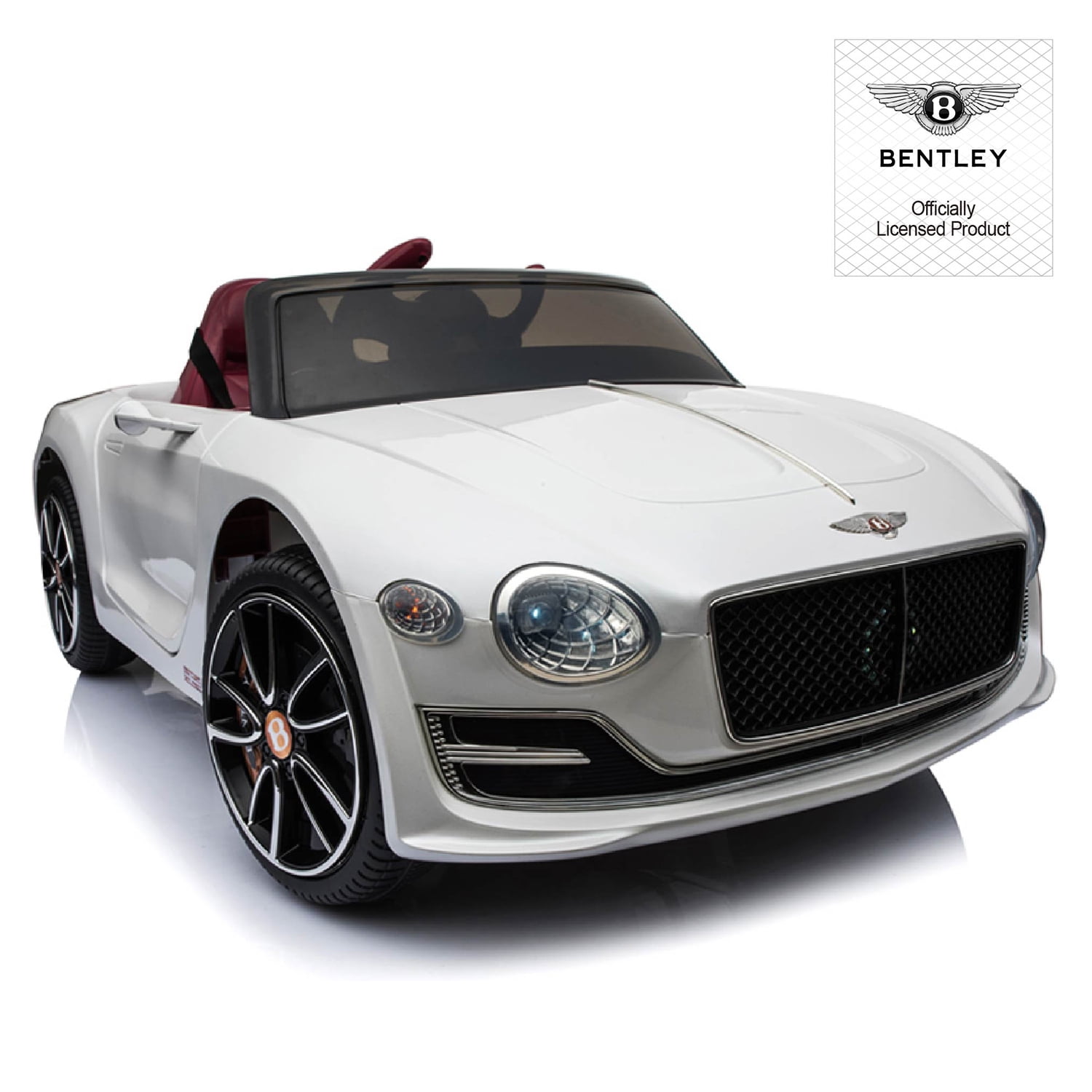 CIPACHO 12V Powered Ride On Car, Licensed Battery Electric Car for Kids, Luxury Ride on Toys, White