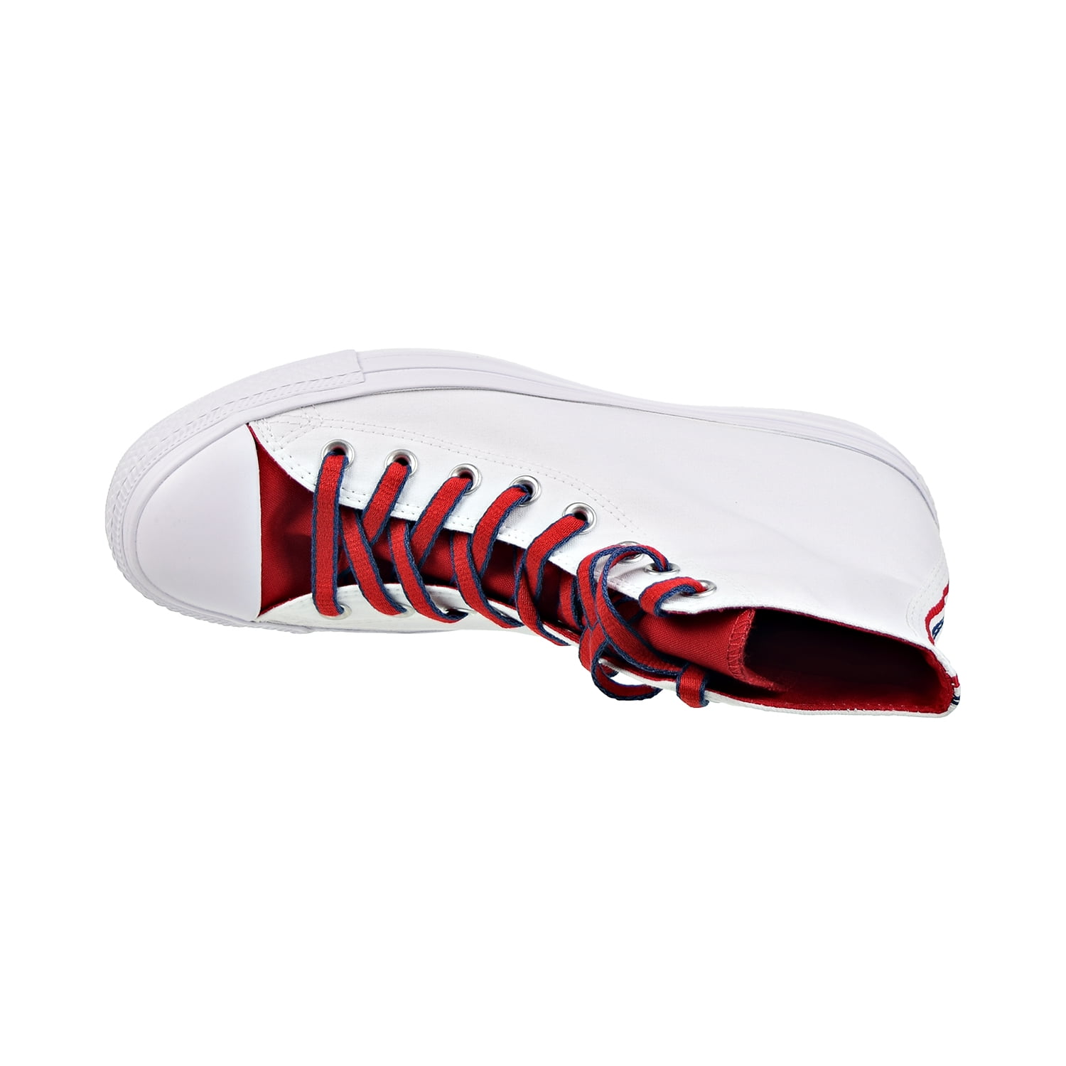 Converse Chuck Taylor All Star High Top Mens Shoes White/Gym Red