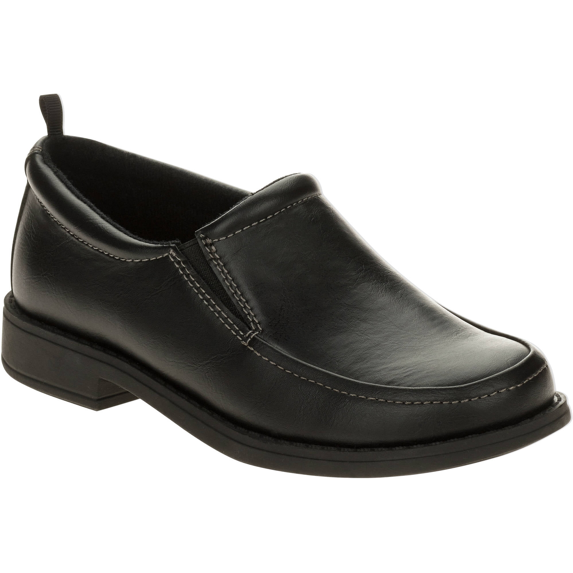 POD Durham Boys Slip On Real Leather Microfibre Casual Formal School Shoes 