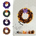 thumbnail image 4 of XEOVHV Halloween Decorations, 18.9inches Halloween Tinsel Garland With a bow tie, Halloween Metallic Garland Pumpkin Bat Halloween Garland Decorations for Home Indoor Outdoor Party, 4 of 7