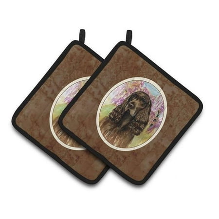 

Field Spaniel Pair of Pot Holders