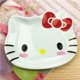 thumbnail image 1 of Sanrio-plato de cena de Hello Kitty, bandeja de té de la tarde con melodía, dibujos animados de Anime, platillo Kawaii para aperitivos, vajilla, platos de fruta, 1 of 3