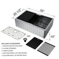 thumbnail image 4 of Oxford 33" L x 20.5" W Single Basin Farmhouse Kitchen Sink With Additional Accessories, 4 of 11