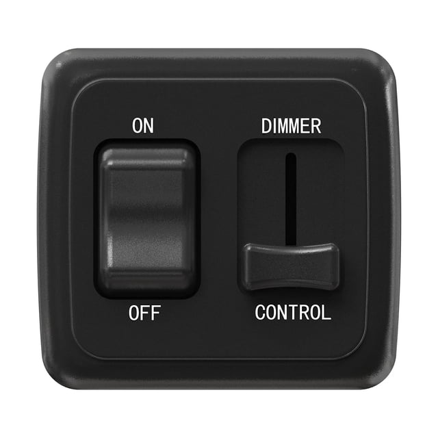 TAPDRA Durable Plastic Composite LED Toggle Dimmer Switch 12V DC 60 Watts For RV Boat Bus Travel Trailer Off Grid Lighting Accessory
