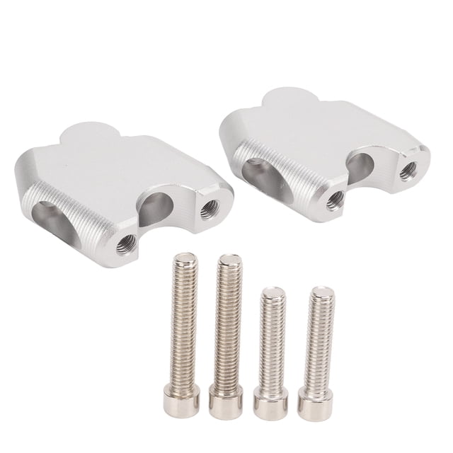 Reemplazo de aleación de aluminio de abrazadera elevadora de manillar de 2 piezas para CB500F CB500X 2013-2017Plata