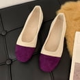 thumbnail image 7 of oqasdz Womens Casual Shoes Round Toe Slip On Flat Dressy Shoes with Soft Upper and Insole for Ladies Solid Color Comfort Footwear Outdoor Summer, 7 of 7