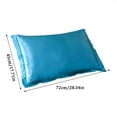 thumbnail image 3 of Oliegs Heated Blanket Solid Color Faux Silk Pillowcase Silk No Zipper Envelope Pillow Pillow Cover Chocolate, 3 of 5