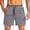Dark Gray, variant on Men's Athletic Workout Shorts Comfort Lightweight Gym Running Shorts with Zip Pocket