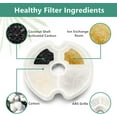 thumbnail image 4 of 8-Pack Cat Fountain Filters, Activated Carbon Replacement Filters for Pet Water Dispenser Stainless Steel 84oz or Cubic Water Fountain 67oz, 4 of 8