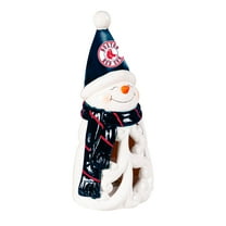 Boston Red Sox LED 8" Snowman Lit Garden Statue