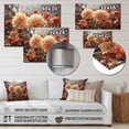 thumbnail image 4 of Designart "Yellow Chrysanthemums landscape Sunrise II" Floral Metal Art Living Room, 4 of 5