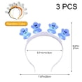thumbnail image 2 of Vjnyvs 3 Pack LED Halloween Headbands Light Up Ghost Pumpkin Hair Hoop Party, 2 of 7