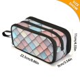 thumbnail image 4 of FORMRS Pencil Case with 3 Compartments Zipper Pouch, Elementary School Level and up, Red Art Pattern, 4 of 8