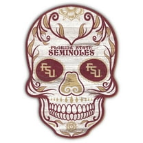 Florida State Seminoles 12'' Sugar Skull Sign