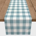 thumbnail image 3 of Creative Products Buffalo Check Sky Blue 16x72 Poly Twill Table Runner, 3 of 3