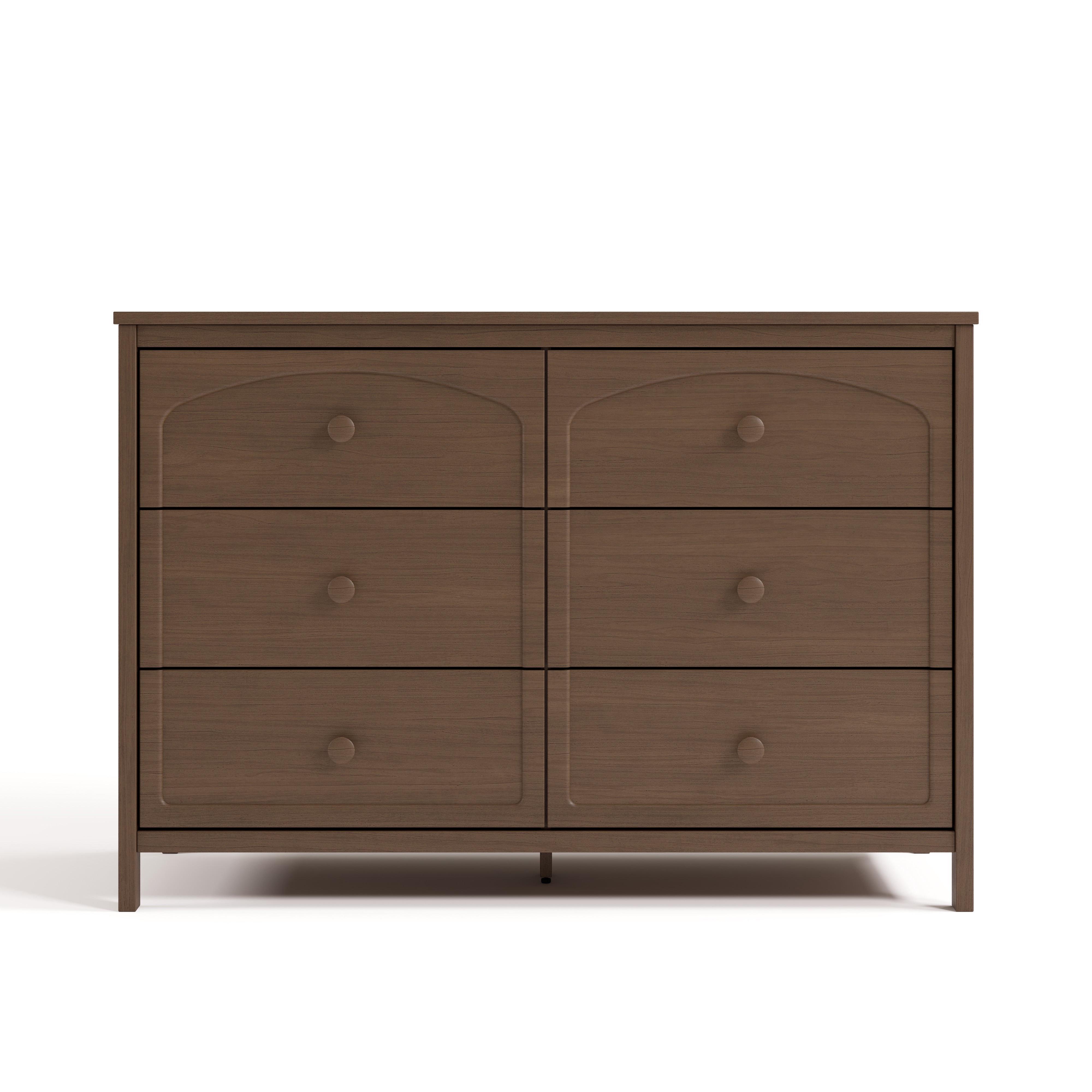 Graco Olivia 6 Drawer Double Dresser, Hazelnut