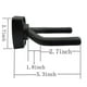 thumbnail image 4 of 5-Pack Black Guitar Hanger Hooks - Wall Mount Display for Most Guitars, 4 of 5