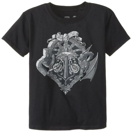 Minecraft - Heroes Crest Youth T-Shirt - Youth X-Small