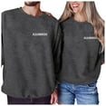 thumbnail image 1 of SOMOWI Chandail en Molleton de la Saint-Valentin pour Femmes, Imprimé Mode, Col Rond Ample, Gris, Automne, TG, 1 of 4