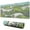 Vagues Vertes avec, variante sur Tapis de Souris Vagues Vertes avec Mouettes Imperméable Antidérapant pour Bureau Maison Travail Gaming Tapis de Souris Base en Caoutchouc avec Bords Cousus 31.5x11.8 Pouces