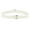 White, variant on Women's Invisible Belt Elastic Stretch Waist Belt Flat Buckle