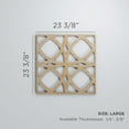 thumbnail image 3 of Ekena Millwork 23 3/8"W x 23 3/8"H x 1/4"T Large Fleetwood Decorative Fretwork Wood Wall Panels, Walnut, 3 of 18