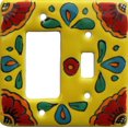thumbnail image 1 of Fine Crafts Imports Canary Talavera Toggle-GFI Switch Plate, 1 of 1