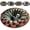 Style a, variant on 3D Skeleton Halloween Rug, Optical Illusion Round Floor Mat with Non-Slip Backing, Quilted Vortex Design for Living Room, Dorm, Party Decor