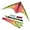 Yellow Red, variant on Prism Kite Technology Jazz Dual-line Sports Kite, Ready to Fly with Flying Lines, Wrist Straps, Winder, Instructions and Storage Bag
