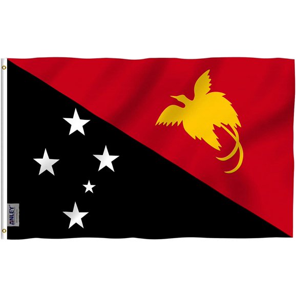ANLEY Fly Breeze 3x5 Feet Papua New Guinea Flag - Papuan Flags Polyester with Brass Grommets 3 X 5 Ft