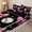 Black Pink, variant on Homewish Donut Baseball Zipper Full Size Comforter Sets with Fitted Sheet and 2 Pillowcases, Blue Ice Cream Sprinkle Zipper Bedding Set for Girls, Polka Dots Reversible, 4pcs