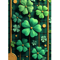 thumbnail image 4 of Lucky Clover Coin Pattern St Patrick's Day Party Backdrop Banner Wall Decor Green Shamrock Leaf Decoration Photography Props Background Festive Event, 4 of 4