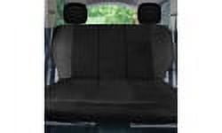 FH Group Ultra Modern Quilted Leatherette Car Seat Covers, Universal Fit Black Full Set with Air Freshener