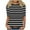 Black#A|Striped, variant on Elbow Length Crewneck Shirts Women Casual Loose Solid Color T-Shirts Summer Basic Pullover Tops (S, White)