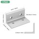 thumbnail image 3 of Uxcell 4-Pack Heavy L-Shape Corner Brace, 1.57 x 1.57 in Aleación de Aluminio Soportes en Ángulo Recto Conector [Tono Plateado], 3 of 7