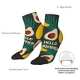 thumbnail image 6 of Pofeuu Banana And Avocado Print 30cm Socks, Adult Running Hiking Socks for Youth and Adult, 6 of 7