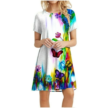 

Sweater Dress for Women White Dress Women s Summer Dress Sleeve Casual Swing Dress Longuette Dress Pink Dress Dress Pants Women Bridesmaid Dresses Savings Clearance Deals White L